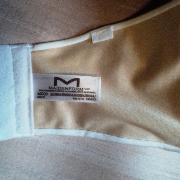 Maidenform Women's Full Coverage Strapless Bra White Size 40DDD - Picture 6 of 6